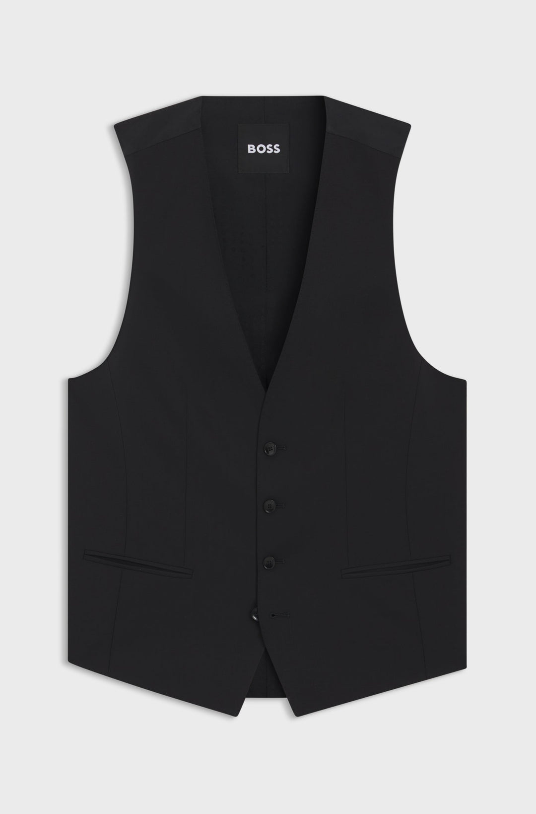 BOSS Vests Slim Fit - H-HUGE-VEST-MM-224 50479995- Concorde Fashion#color_black-001