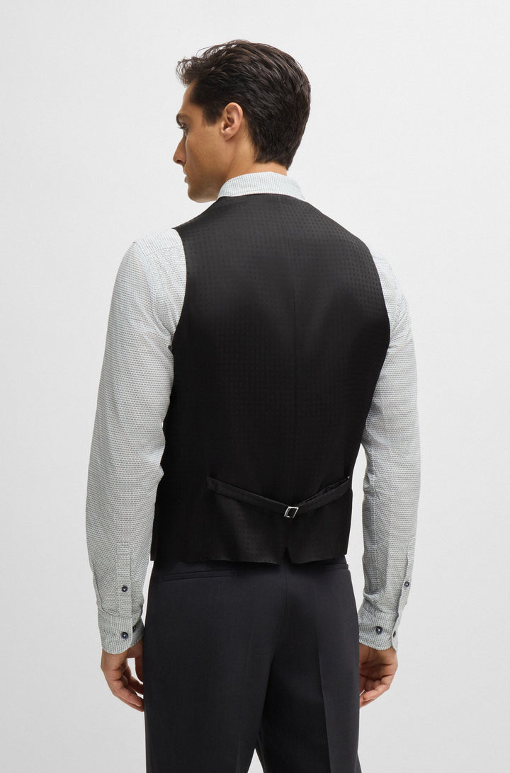 BOSS Vests Slim Fit - H-HUGE-VEST-MM-224 50479995- Concorde Fashion#color_grey-021