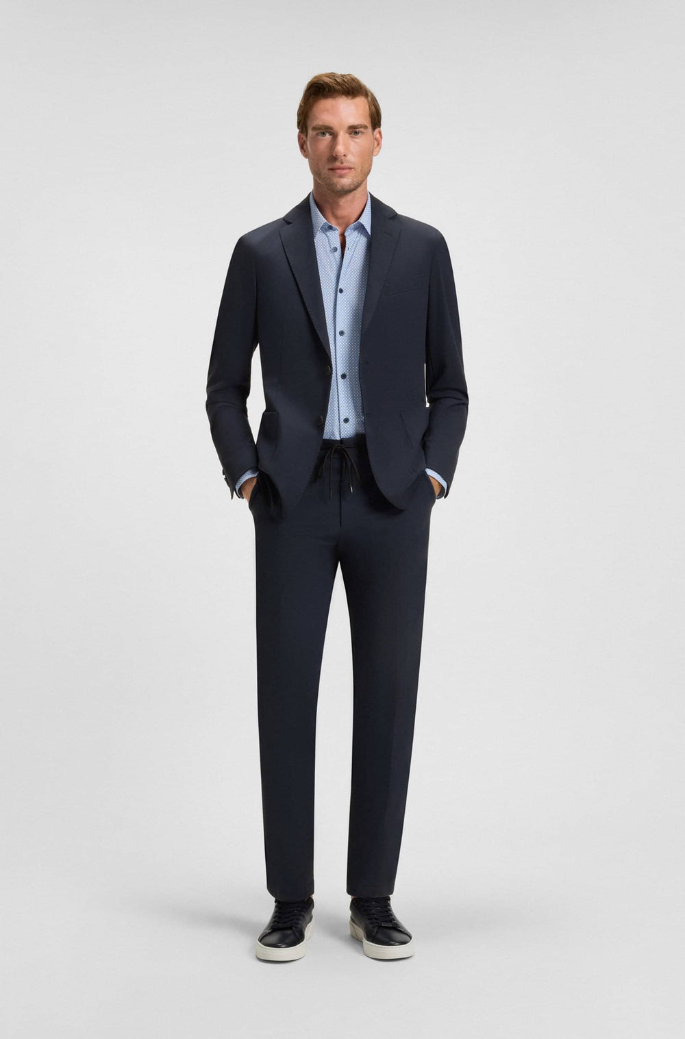 BOSS Trousers Slim Fit - P-GENIUSJ-RDS-WG-233 50502477- Concorde Fashion#color_navy-404