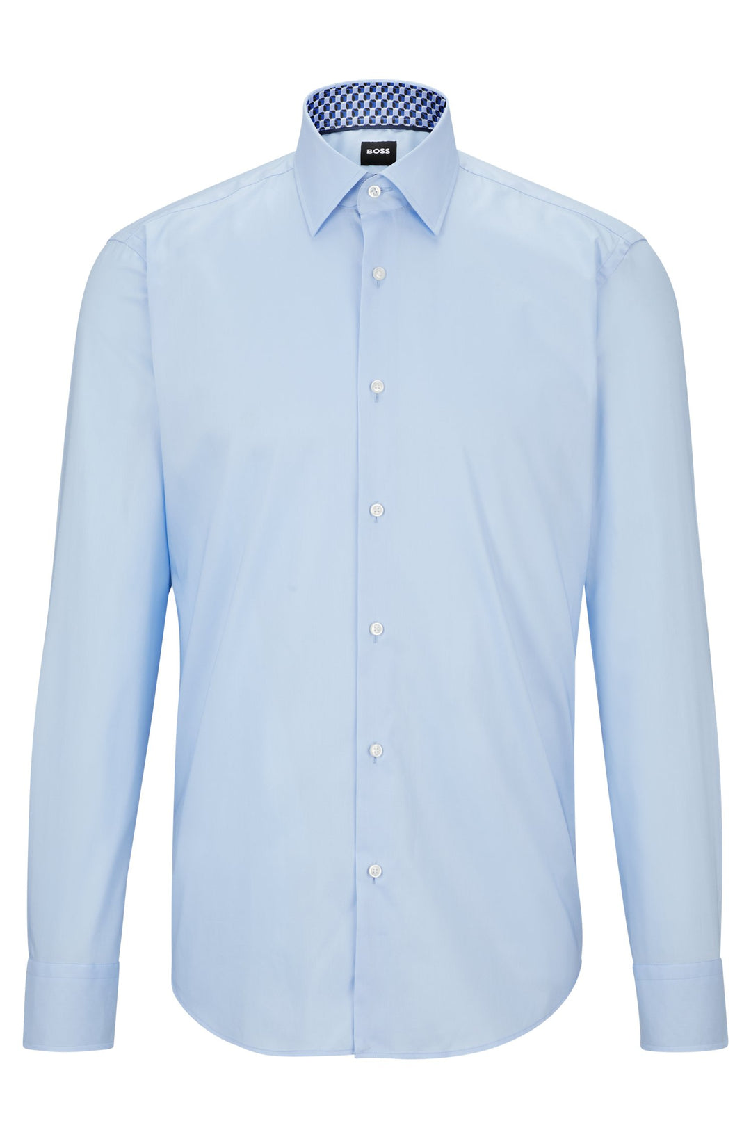 BOSS Regular Fit Casual Shirts in Cotton - H-JOE-KENT-C3-214 10245425 01-50490513- Concorde Fashion#color_blue-450