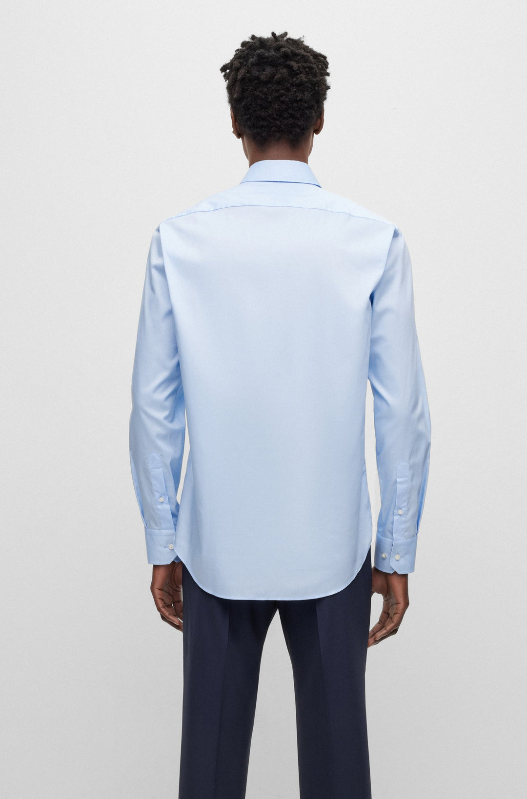 BOSS Regular Fit Casual Shirts in Cotton - H-JOE-KENT-C3-214 10245425 01-50490513- Concorde Fashion#color_blue-450