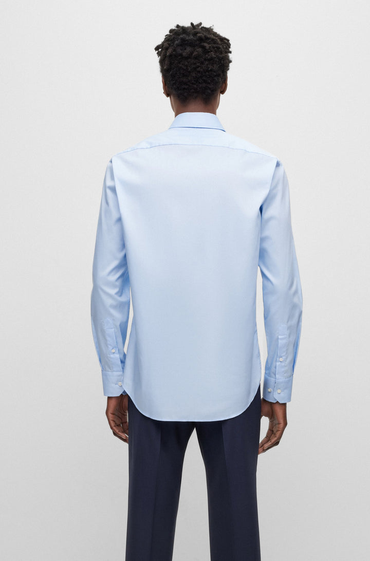 BOSS Regular Fit Casual Shirts in Cotton - H-JOE-KENT-C3-214 10245425 01-50490513- Concorde Fashion#color_blue-450