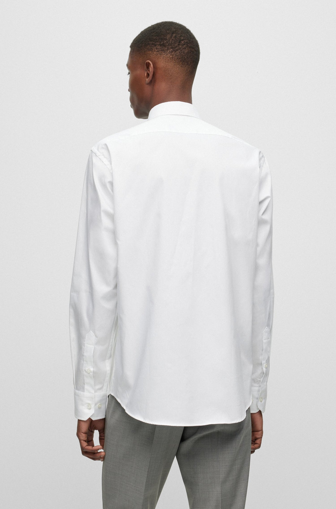 BOSS Regular Fit Casual Shirts in Cotton - H-JOE-KENT-C3-214 10245425 01-50490513- Concorde Fashion#color_white-100