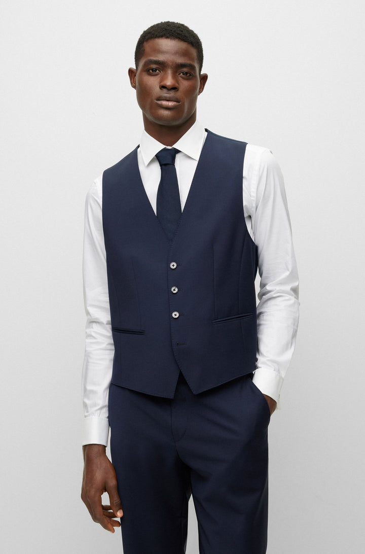 BOSS Vests  - H-JASPER-VS-MM-C-224 50480017- Concorde Fashion#color_navy-405