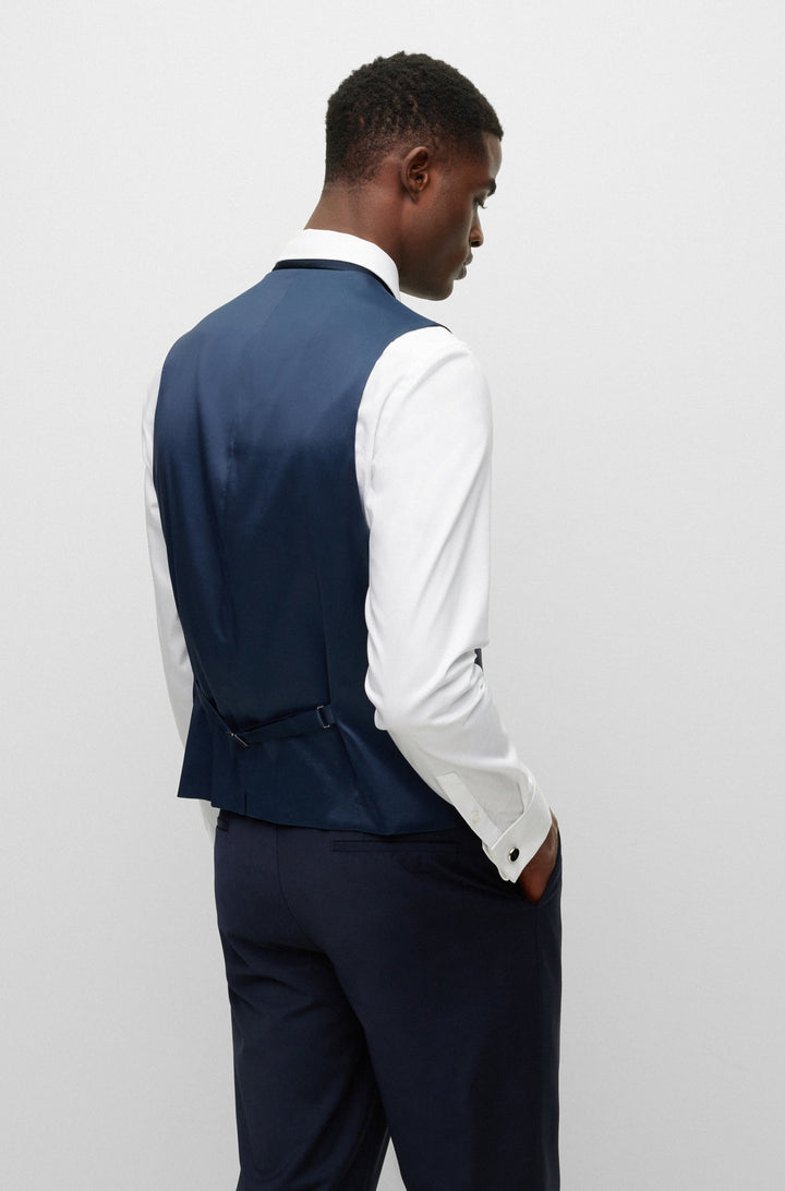 BOSS Vests  - H-JASPER-VS-MM-C-224 50480017- Concorde Fashion#color_navy-405