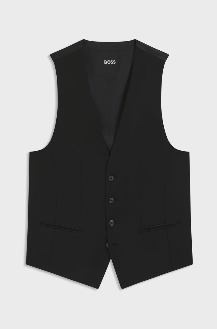BOSS Vests Slim Fit - H-HUGE-VS-MM-C-224 50482736- Concorde Fashion#color_black-001