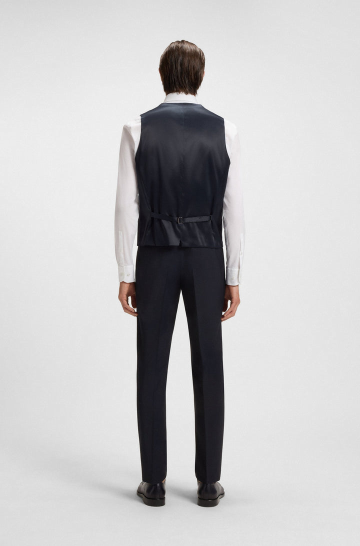 BOSS Vests Slim Fit - H-HUGE-VS-MM-C-224 50482736- Concorde Fashion#color_navy-405