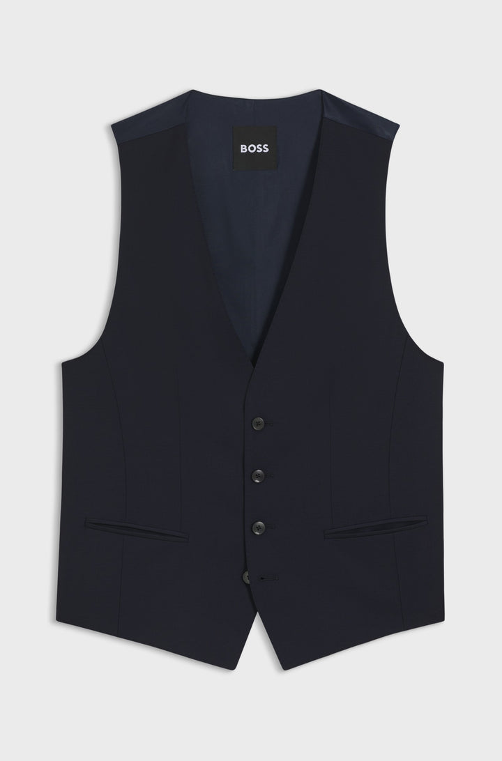 BOSS Vests Slim Fit - H-HUGE-VS-MM-C-224 50482736- Concorde Fashion#color_navy-405