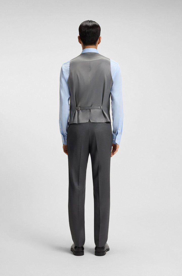 BOSS Vests Slim Fit - H-HUGE-VS-MM-C-224 50482736- Concorde Fashion#color_grey-028