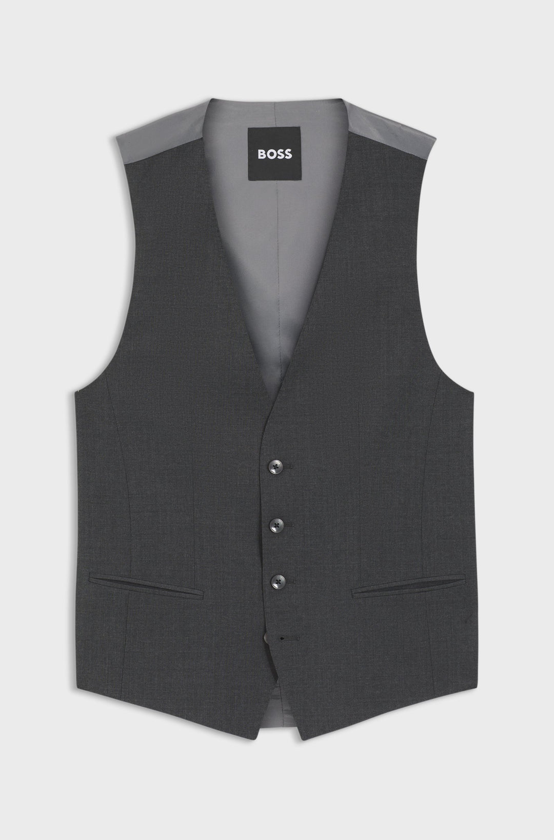 BOSS Vests Slim Fit - H-HUGE-VS-MM-C-224 50482736- Concorde Fashion#color_grey-028
