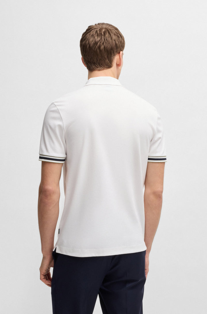 BOSS Polos Regular Fit - PARLAY 185 50486186- Concorde Fashion#color_white-100