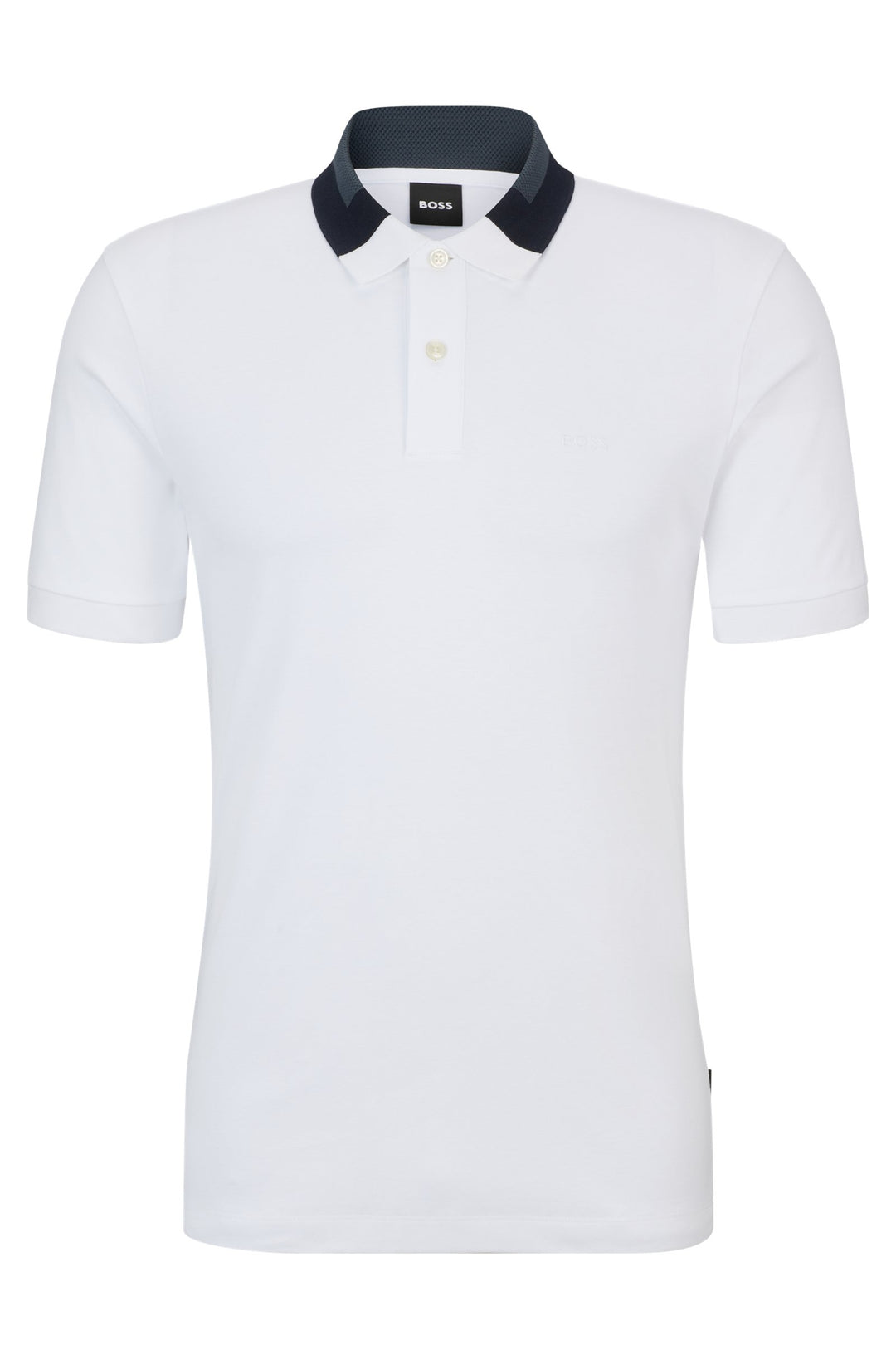 BOSS Slim Fit Polos in Cotton - PHILLIPSON 116 10245501 01-50508840- Concorde Fashion#color_white-100