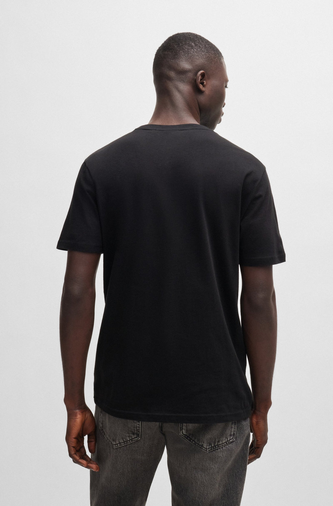 BOSS T-Shirts Regular Fit in Cotton - THINKING 1 10246016 01-50481923- Concorde Fashion#color_black-002