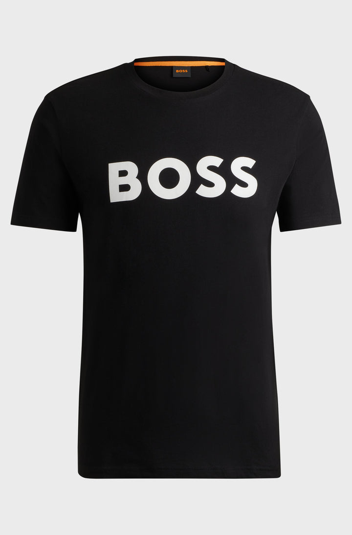 BOSS T-Shirts Regular Fit in Cotton - THINKING 1 10246016 01-50481923- Concorde Fashion#color_black-002