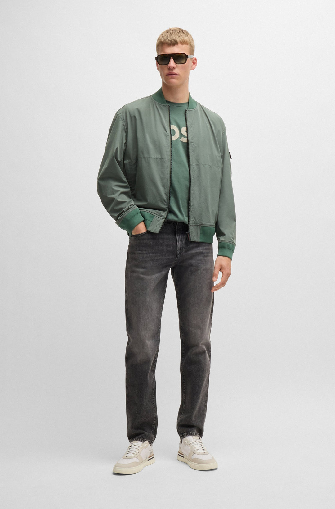 BOSS T-Shirts Regular Fit in Cotton - THINKING 1 10246016 01-50481923- Concorde Fashion#color_green-341