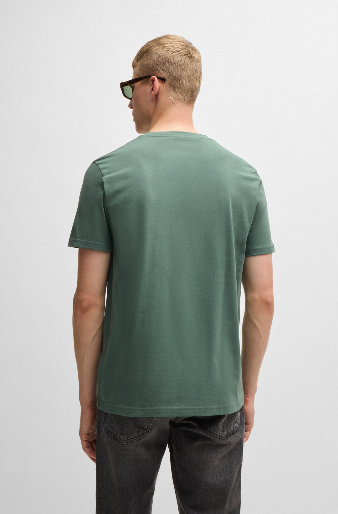 BOSS T-Shirts Regular Fit in Cotton - THINKING 1 10246016 01-50481923- Concorde Fashion#color_green-341