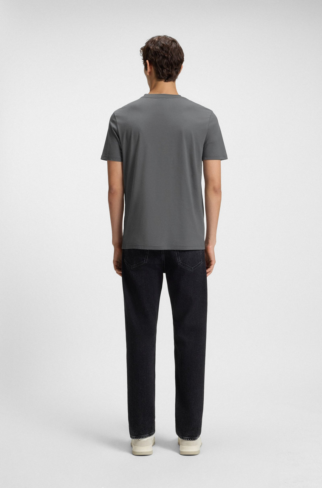 BOSS T-Shirts Regular Fit in Cotton - THINKING 1 10246016 01-50481923- Concorde Fashion#color_grey-062