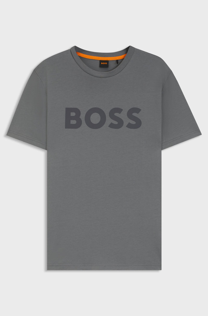 BOSS T-Shirts Regular Fit in Cotton - THINKING 1 10246016 01-50481923- Concorde Fashion#color_grey-062