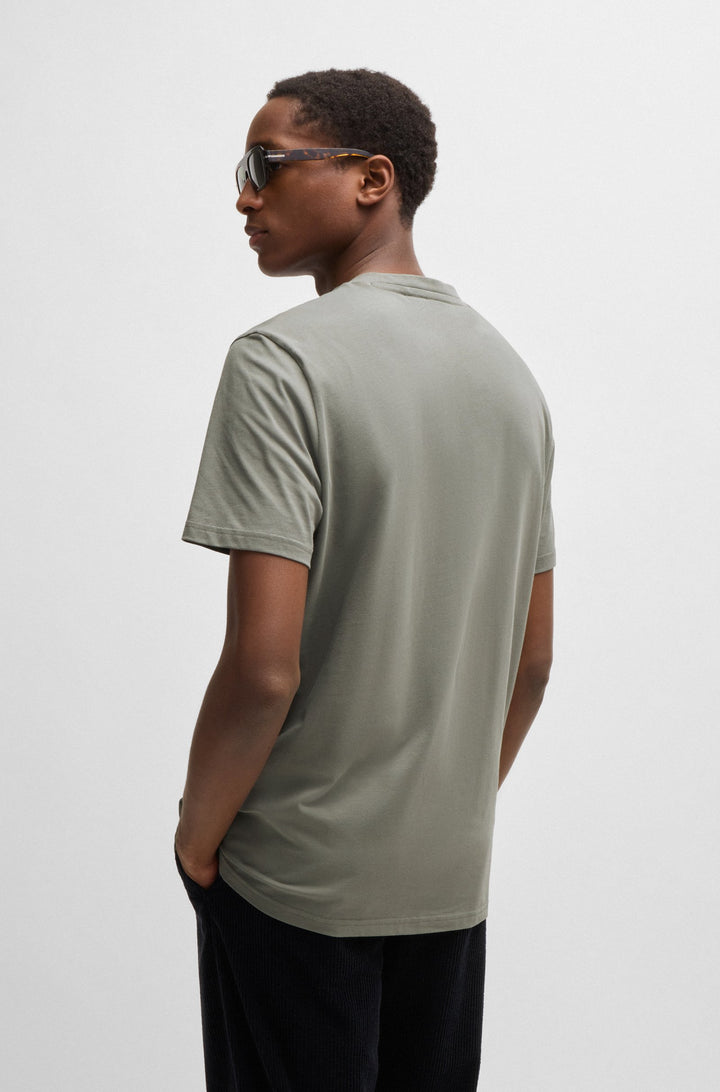 BOSS T-Shirts Regular Fit in Cotton - THINKING 1 10246016 01-50481923- Concorde Fashion#color_grey-076