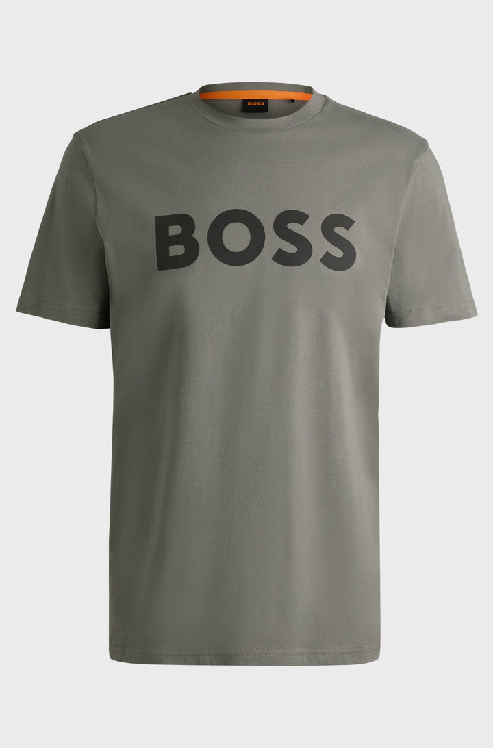 BOSS T-Shirts Regular Fit in Cotton - THINKING 1 10246016 01-50481923- Concorde Fashion#color_grey-076
