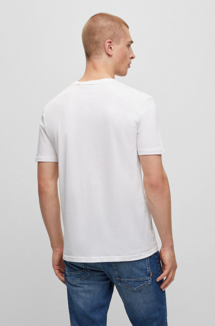 BOSS Regular Fit T-Shirts in Cotton - THINKING 1 10246016 01-50481923- Concorde Fashion#color_white-100