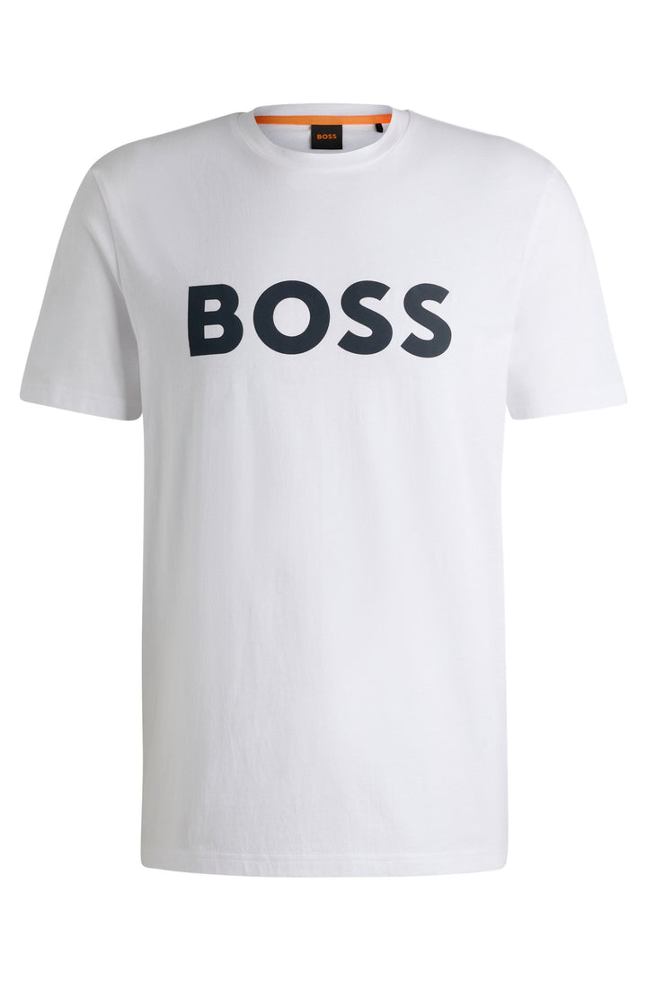 BOSS Regular Fit T-Shirts in Cotton - THINKING 1 10246016 01-50481923- Concorde Fashion#color_white-100