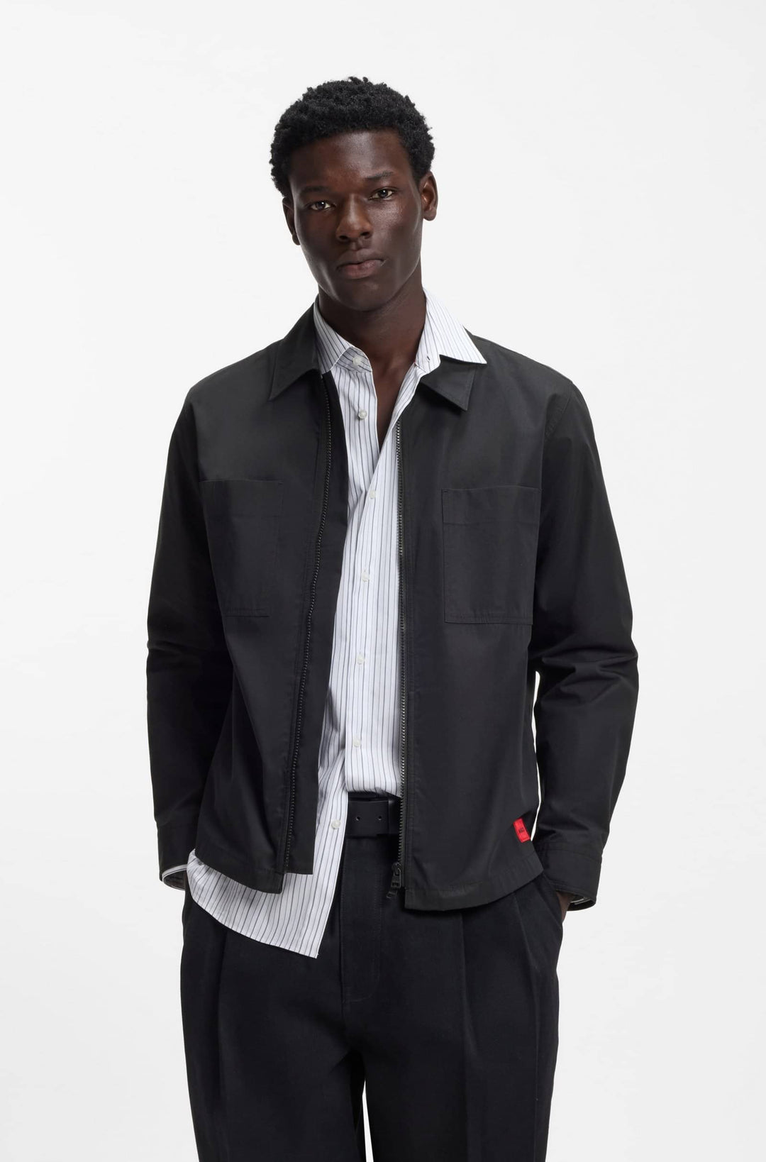 HUGO Casual Shirts Oversize Fit - EVALOM 50556274- Concorde Fashion#color_black-001