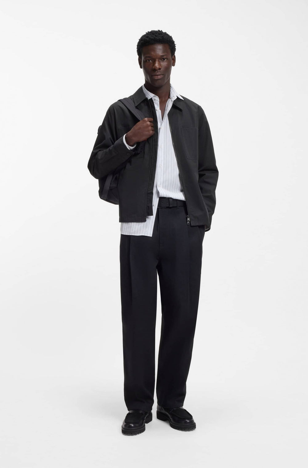 HUGO Casual Shirts Oversize Fit - EVALOM 50556274- Concorde Fashion#color_black-001