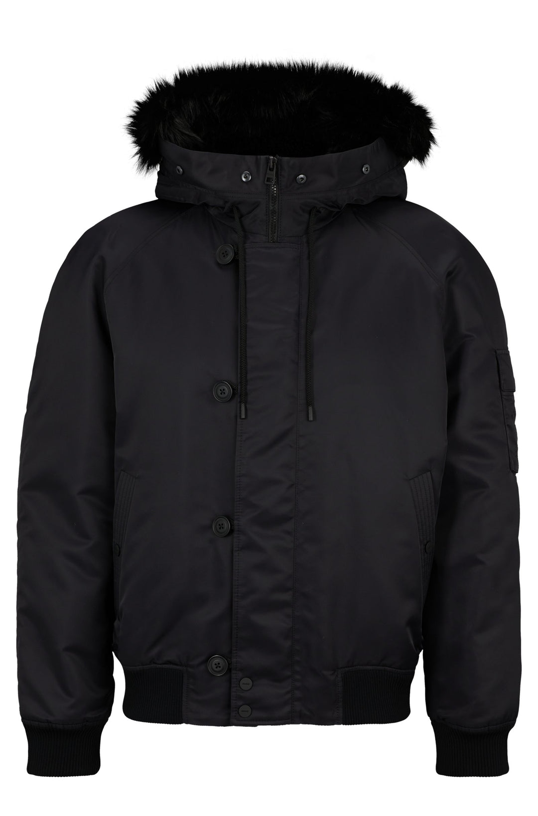 HUGO Casual Jackets Regular Fit in Nylon - BERON2341 10246395 01-50496328- Concorde Fashion#color_black-001