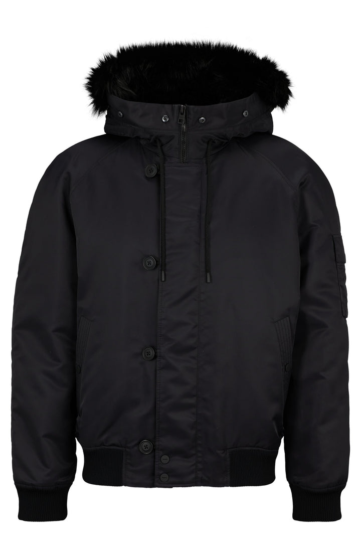 HUGO Casual Jackets Regular Fit in Nylon - BERON2341 10246395 01-50496328- Concorde Fashion#color_black-001
