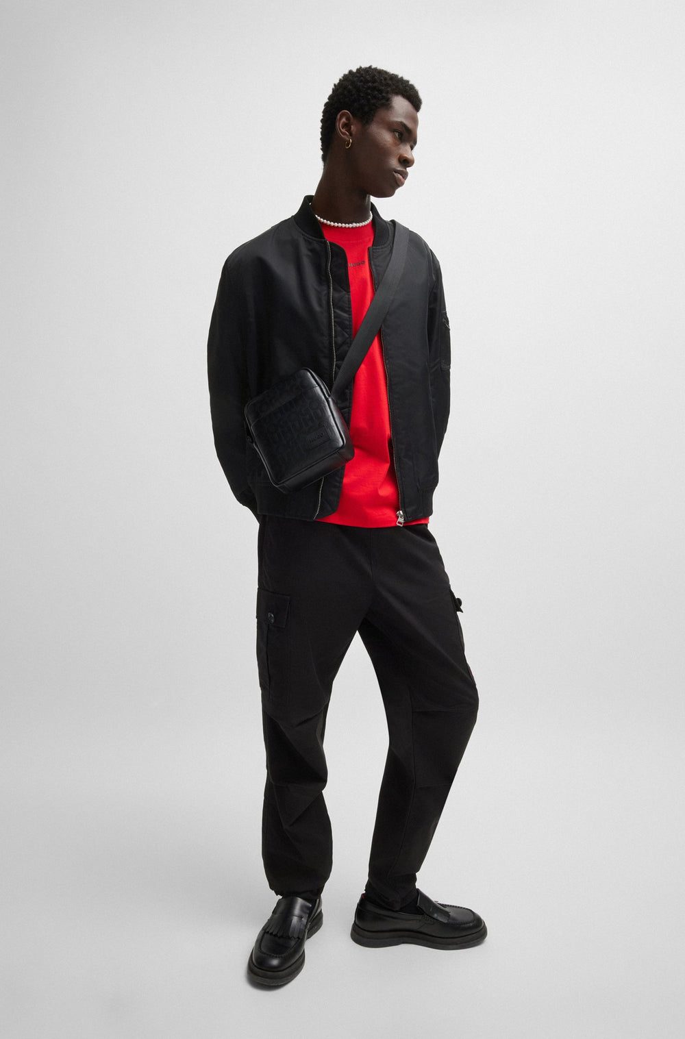HUGO Casual Jackets Regular Fit in Nylon - BALAM2411 10246395 01-50505475- Concorde Fashion#color_black-001