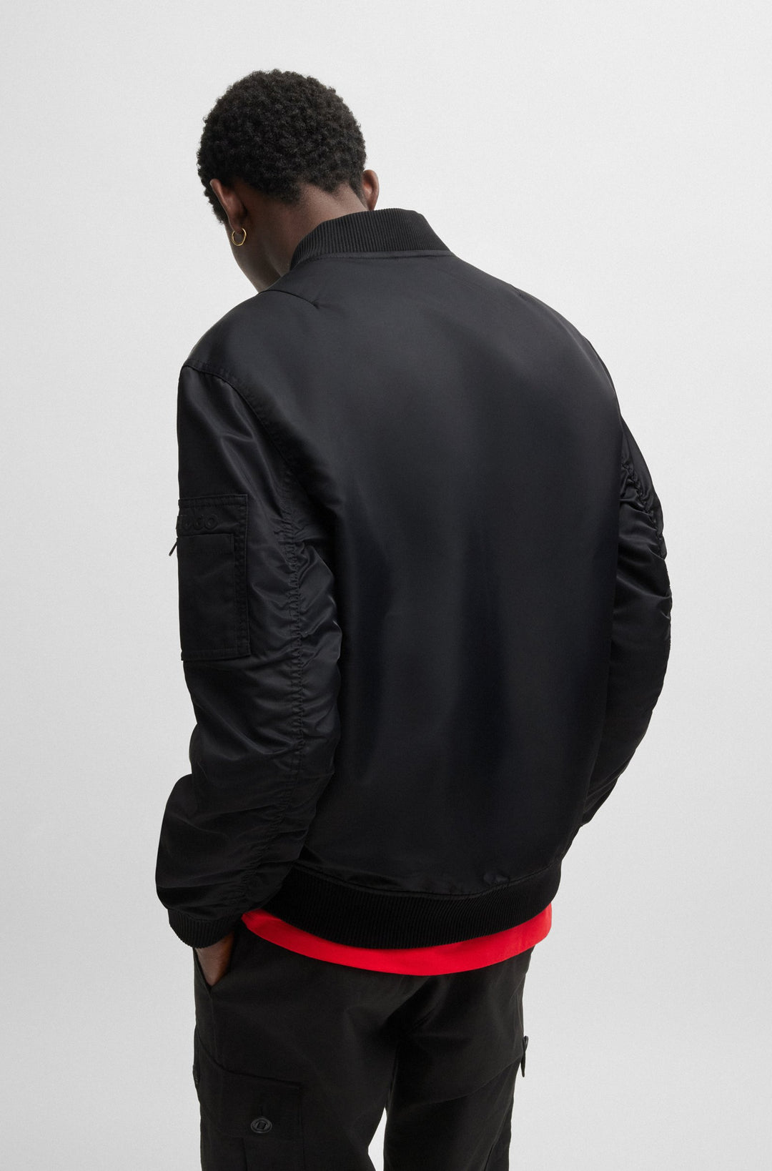 HUGO Casual Jackets Regular Fit in Nylon - BALAM2411 10246395 01-50505475- Concorde Fashion#color_black-001