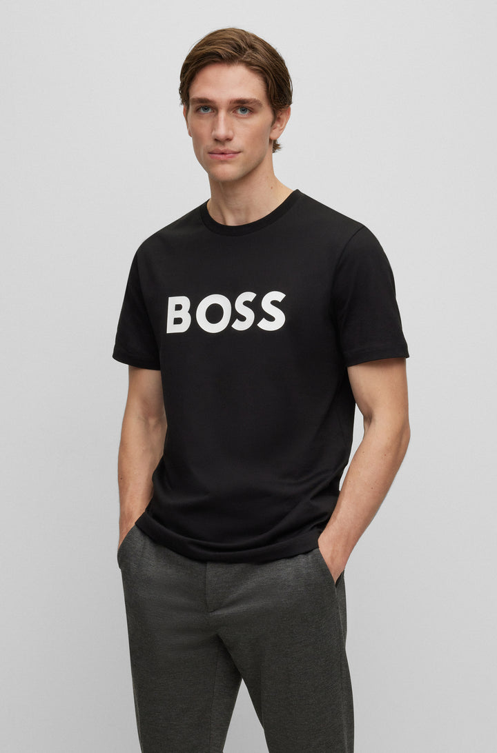 BOSS T-Shirts Regular Fit in Cotton - TIBURT 354 10247153 01-50495742- Concorde Fashion#color_black-001