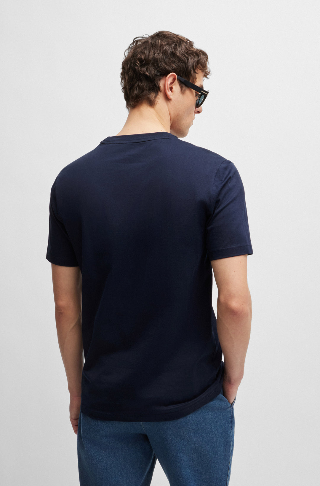 BOSS T-Shirts Regular Fit in Cotton - TIBURT 354 10247153 01-50495742- Concorde Fashion#color_navy-404