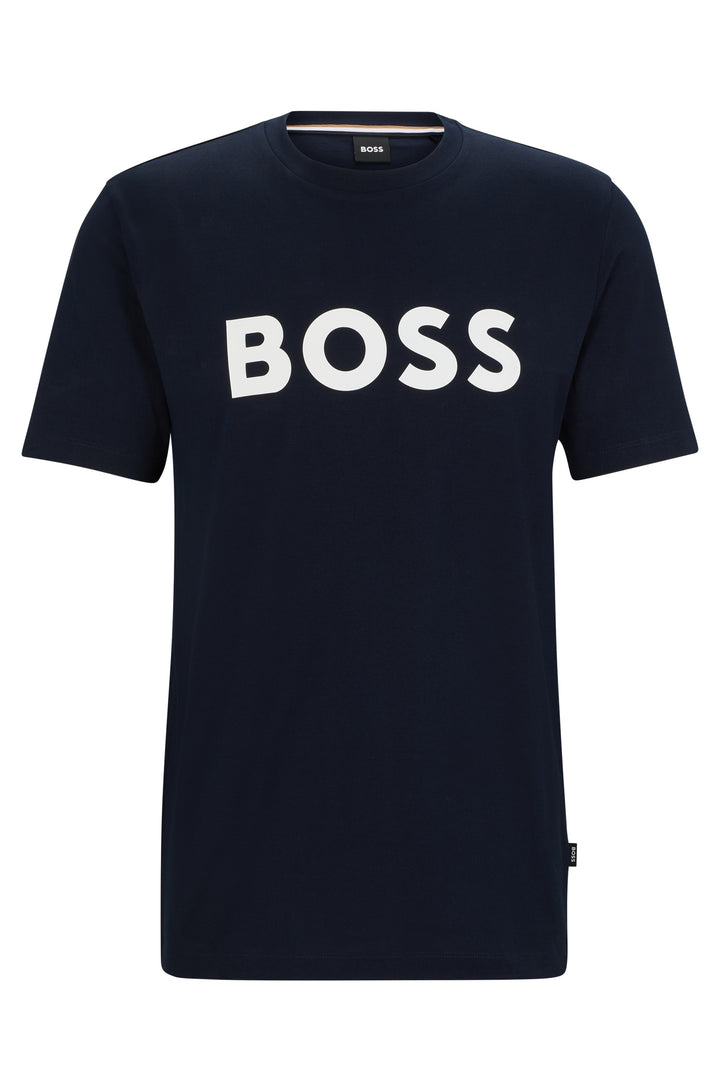 BOSS T-Shirts Regular Fit in Cotton - TIBURT 354 10247153 01-50495742- Concorde Fashion#color_navy-404