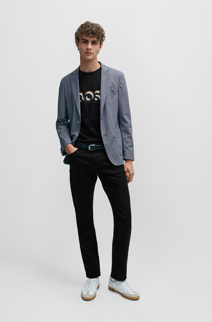 BOSS Regular Fit T-Shirts in Cotton - TIBURT 427 10247153 01-50506923- Concorde Fashion#color_black-001