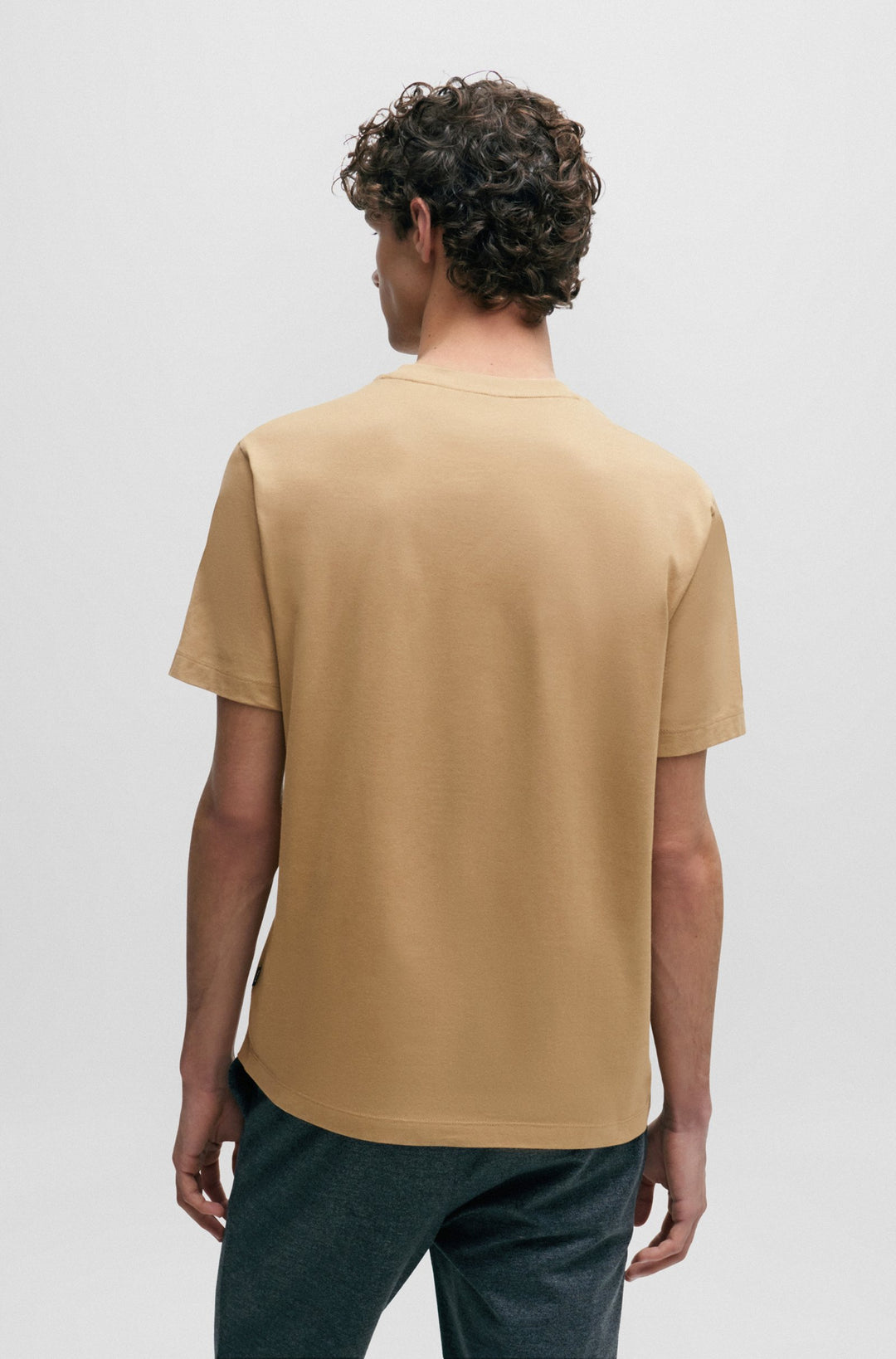 BOSS Regular Fit T-Shirts in Cotton - TIBURT 427 10247153 01-50506923- Concorde Fashion#color_beige-260