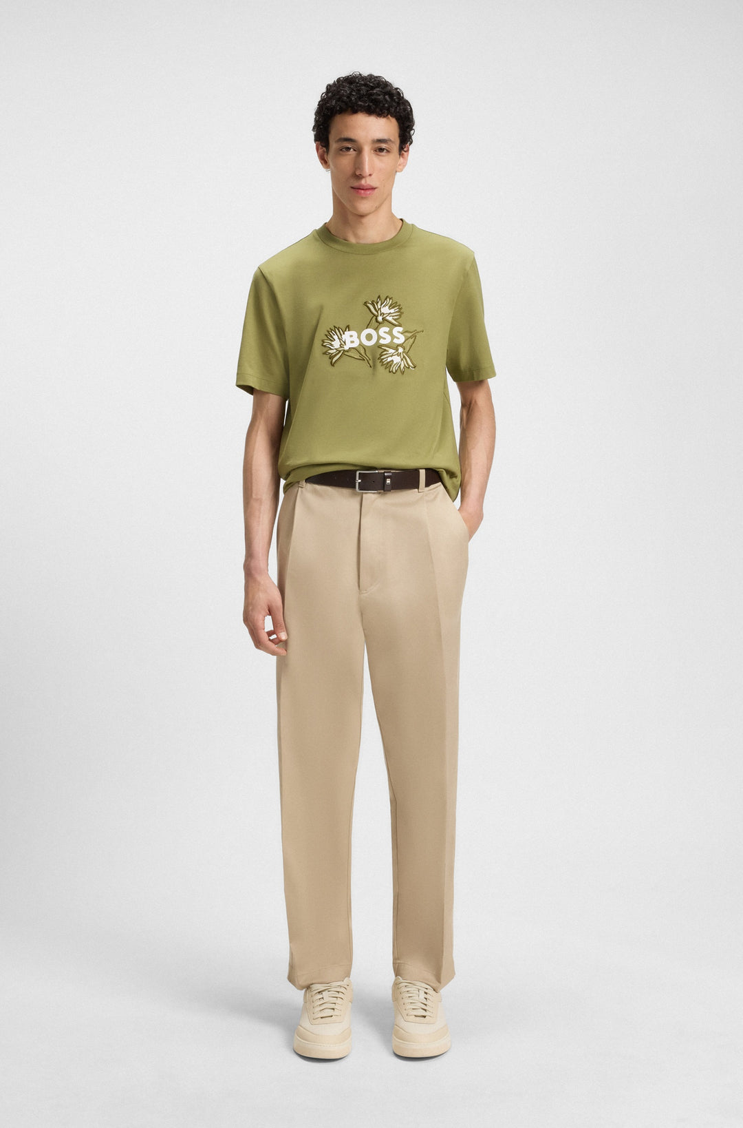 BOSS T-Shirts Regular Fit in Cotton - C-THOMPSON 121 10247170 01-50536796- Concorde Fashion#color_green-311