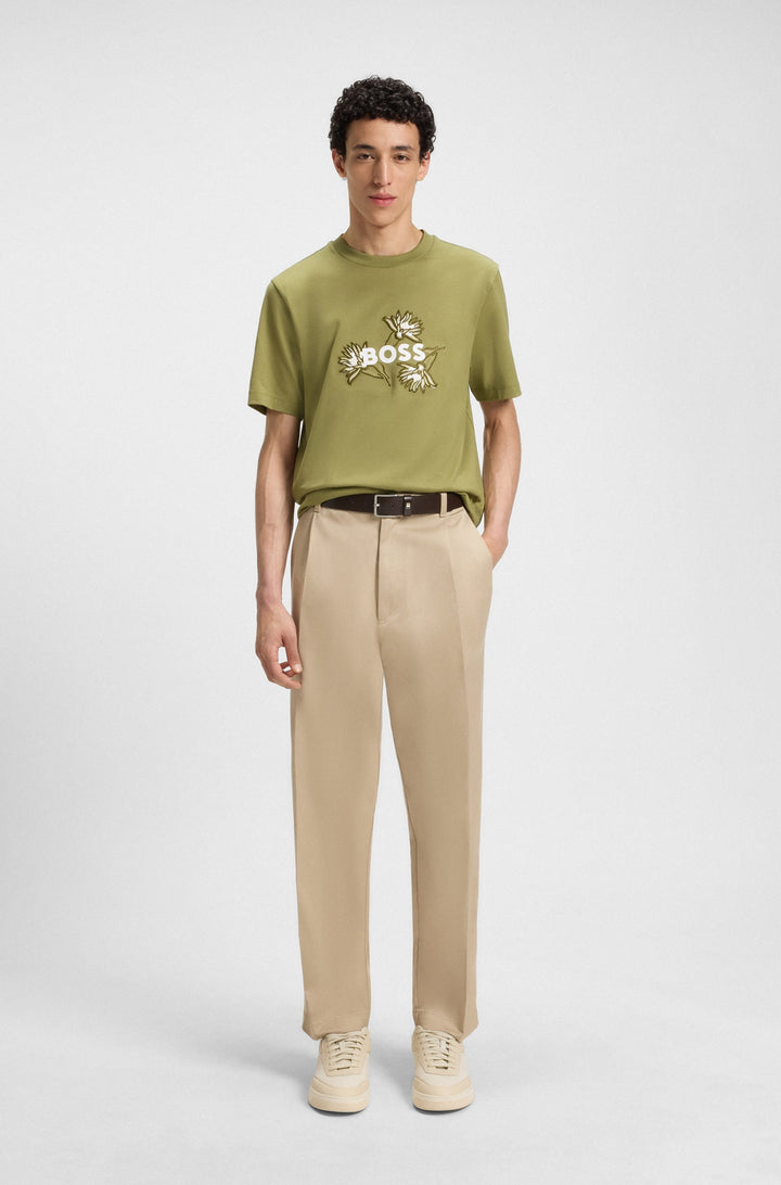 BOSS T-Shirts Regular Fit in Cotton - C-THOMPSON 121 10247170 01-50536796- Concorde Fashion#color_green-311