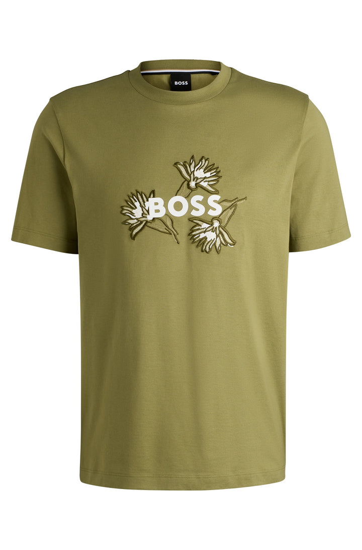 BOSS T-Shirts Regular Fit in Cotton - C-THOMPSON 121 10247170 01-50536796- Concorde Fashion#color_green-311