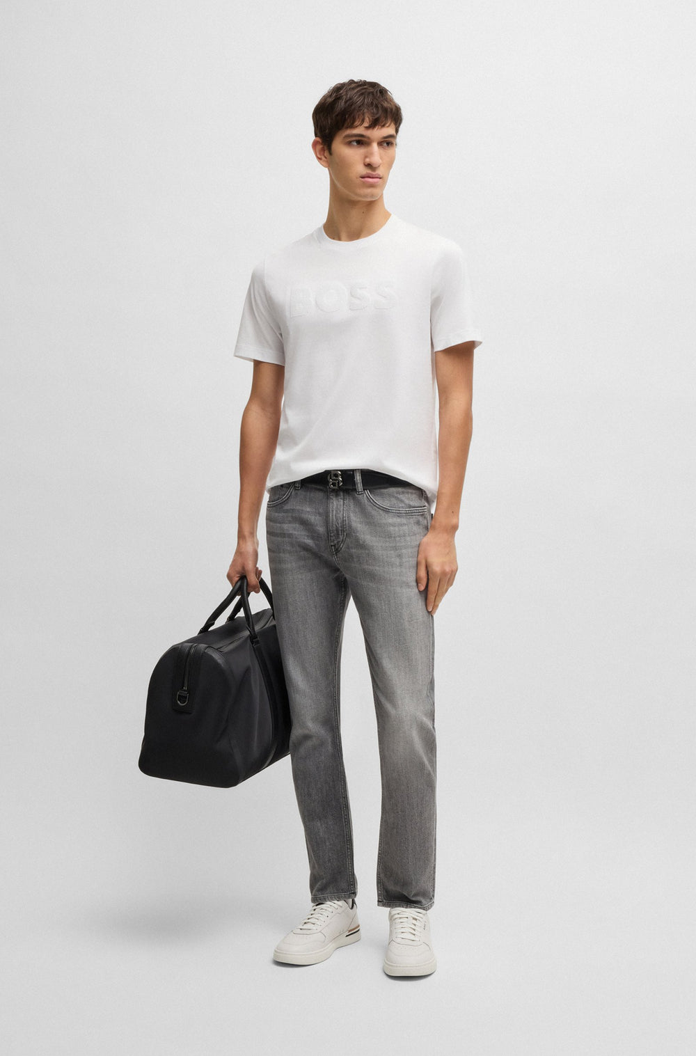 BOSS T-Shirts Regular Fit in Cotton - C-THOMPSON 121 10247170 01-50536796- Concorde Fashion#color_white-100