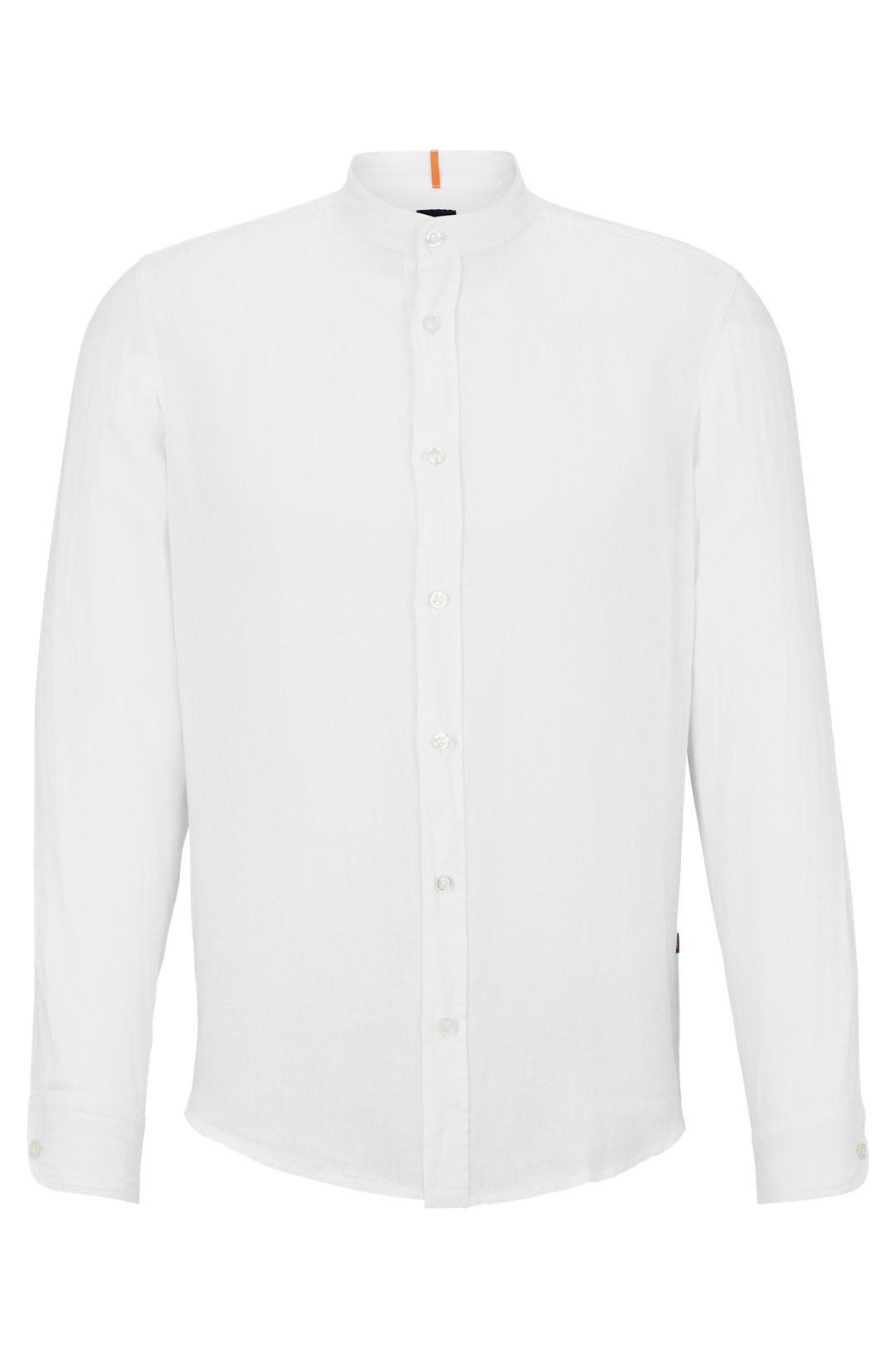 BOSS Regular Fit Casual Shirts in Linen - RACE_1 10247386 01-50489339- Concorde Fashion#color_white-100