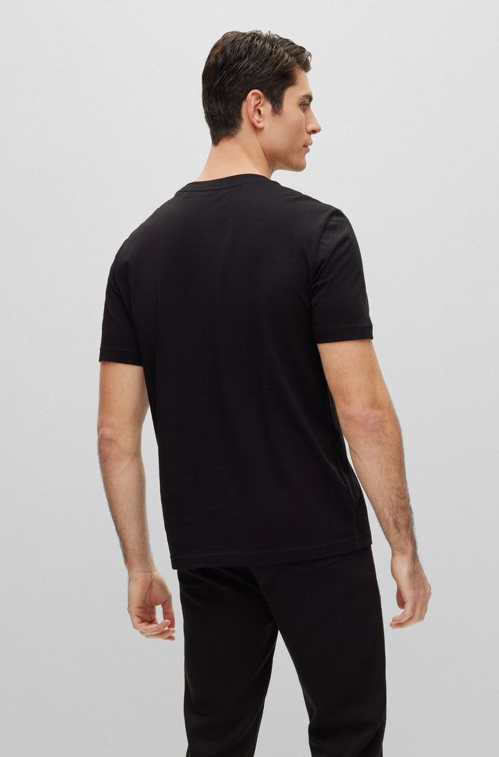 BOSS Regular Fit T-Shirts in Cotton - TEE 2 10247491 01-50488785- Concorde Fashion#color_black-001
