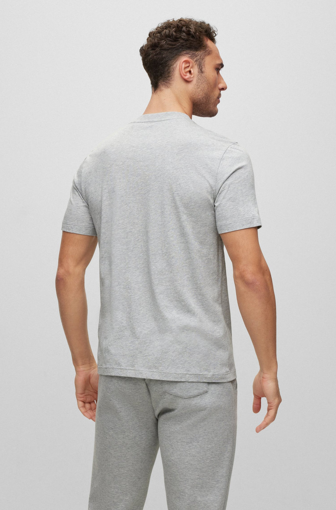 BOSS Regular Fit T-Shirts in Cotton - TEE 2 10247491 01-50488785- Concorde Fashion#color_grey-059