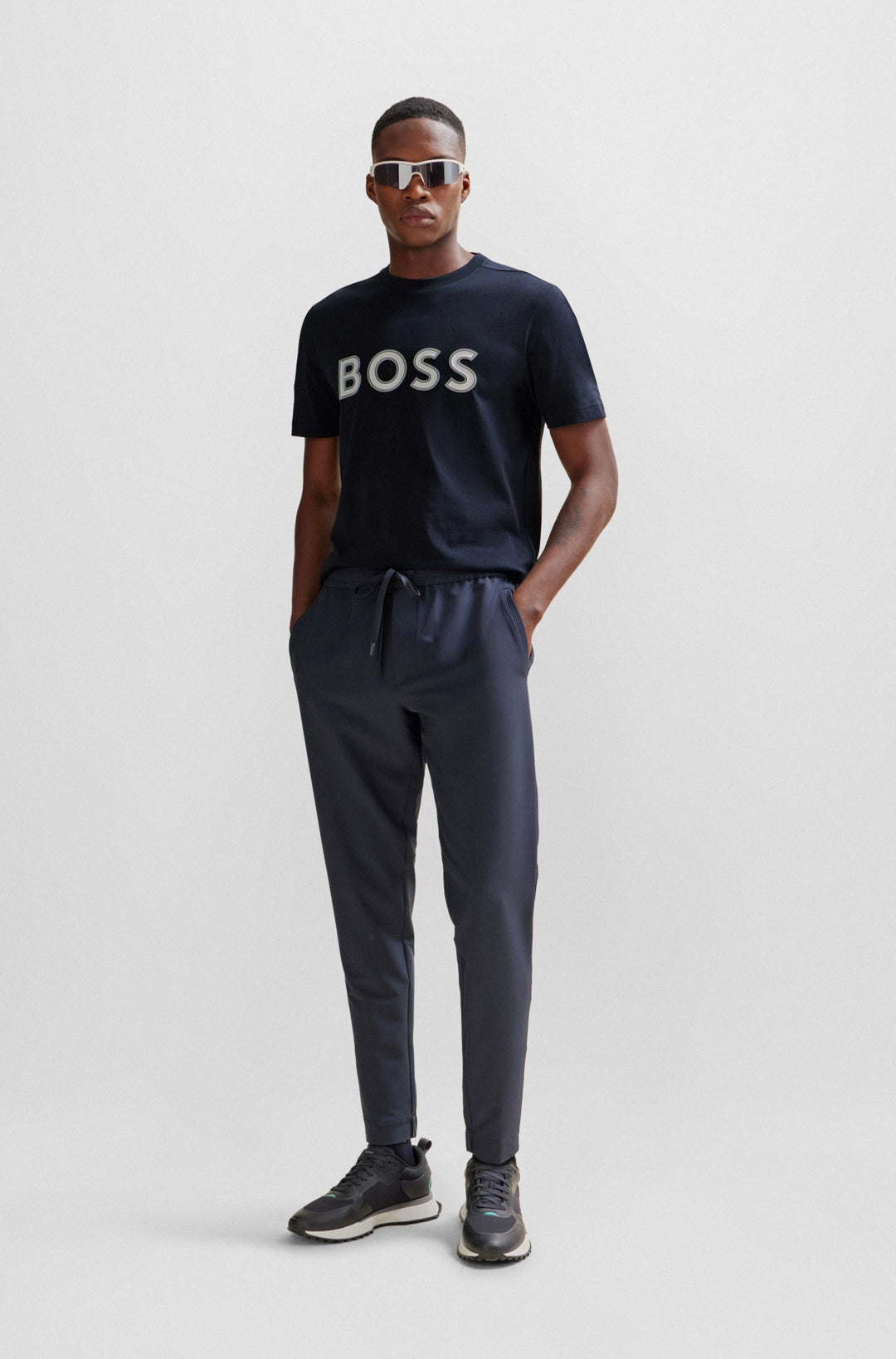 BOSS Regular Fit T-Shirts in Cotton - TEE 1 10247491 01-50506344- Concorde Fashion#color_navy-402
