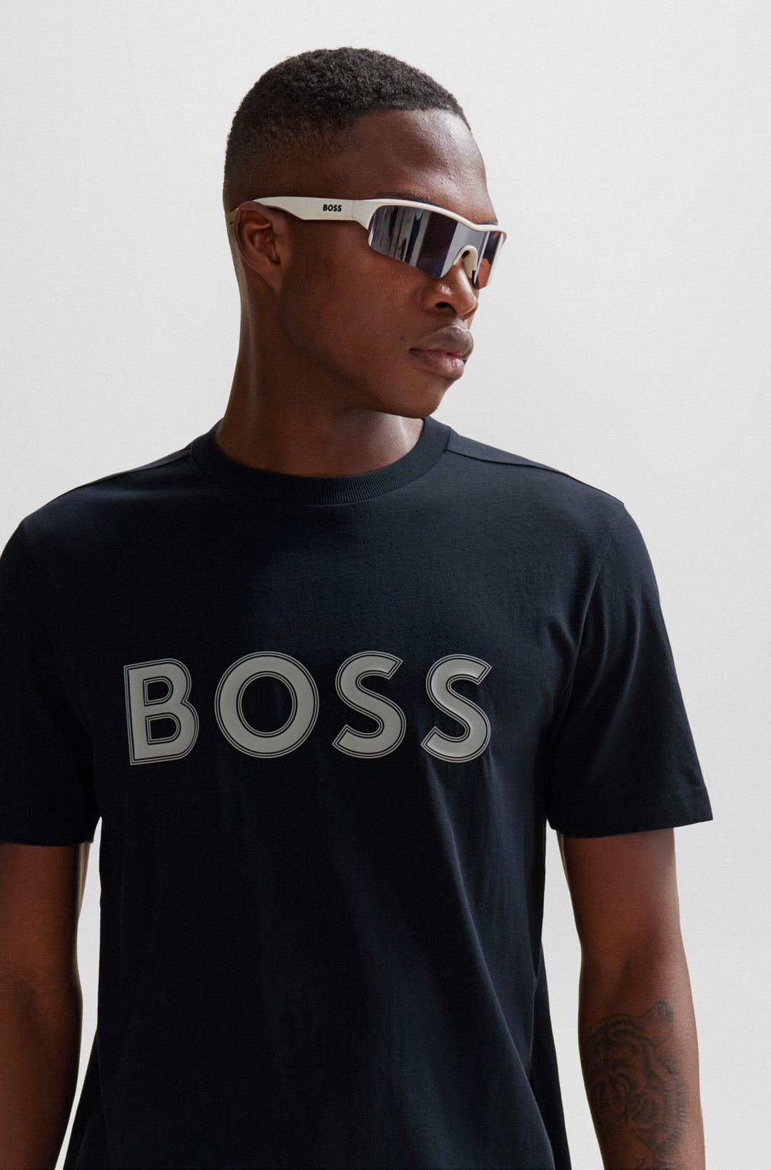 BOSS Regular Fit T-Shirts in Cotton - TEE 1 10247491 01-50506344- Concorde Fashion#color_navy-402