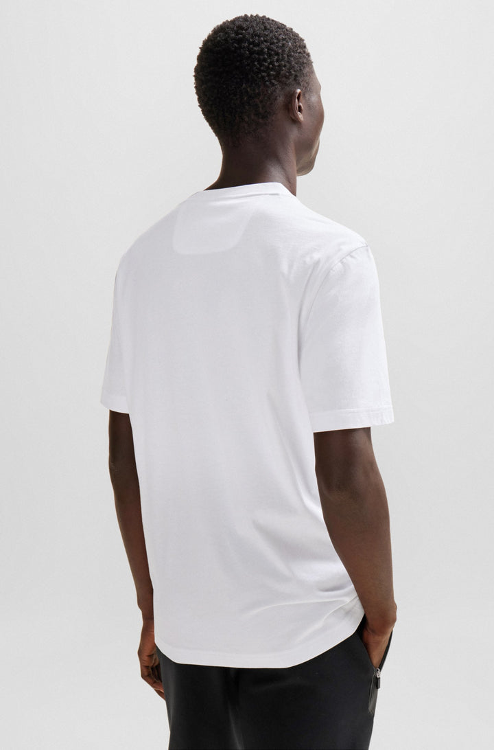 BOSS Regular Fit T-Shirts in Cotton - TEE 1 10247491 01-50506344- Concorde Fashion#color_white-100