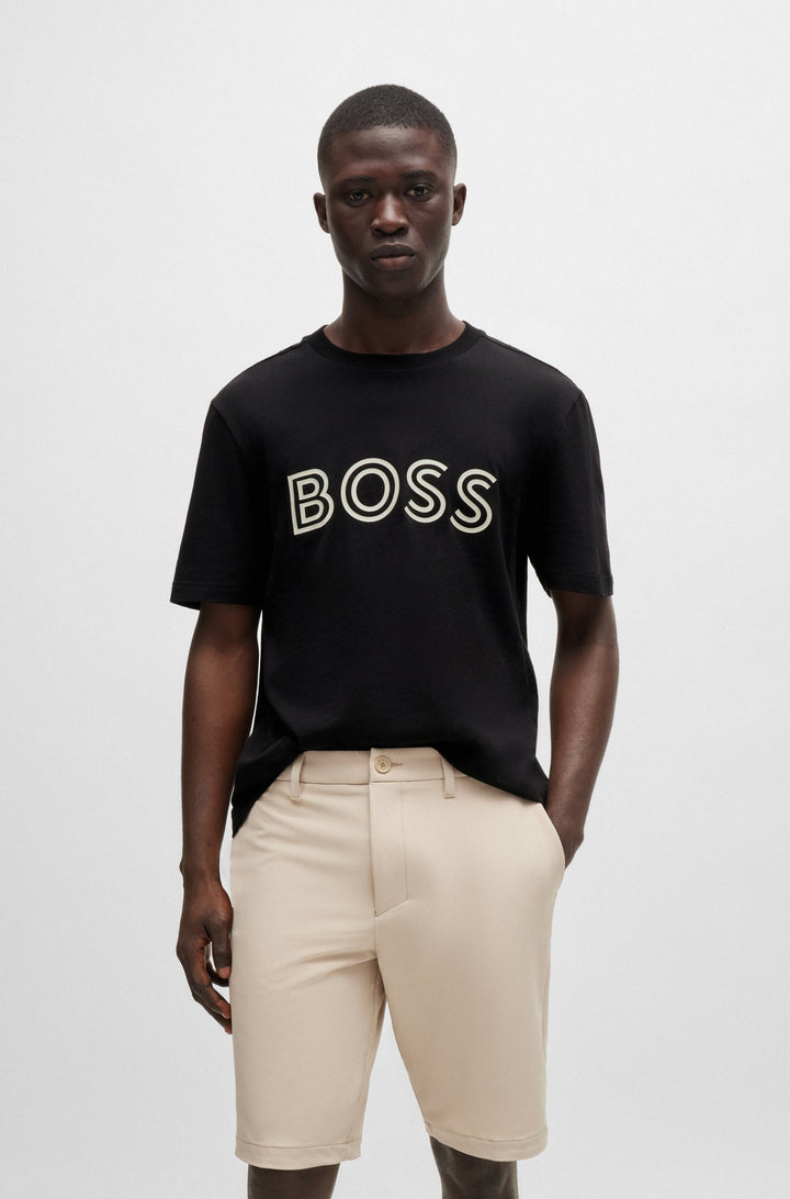 BOSS T-Shirts Regular Fit in Cotton - TEE 1 10247491 01-50519358- Concorde Fashion#color_black-001