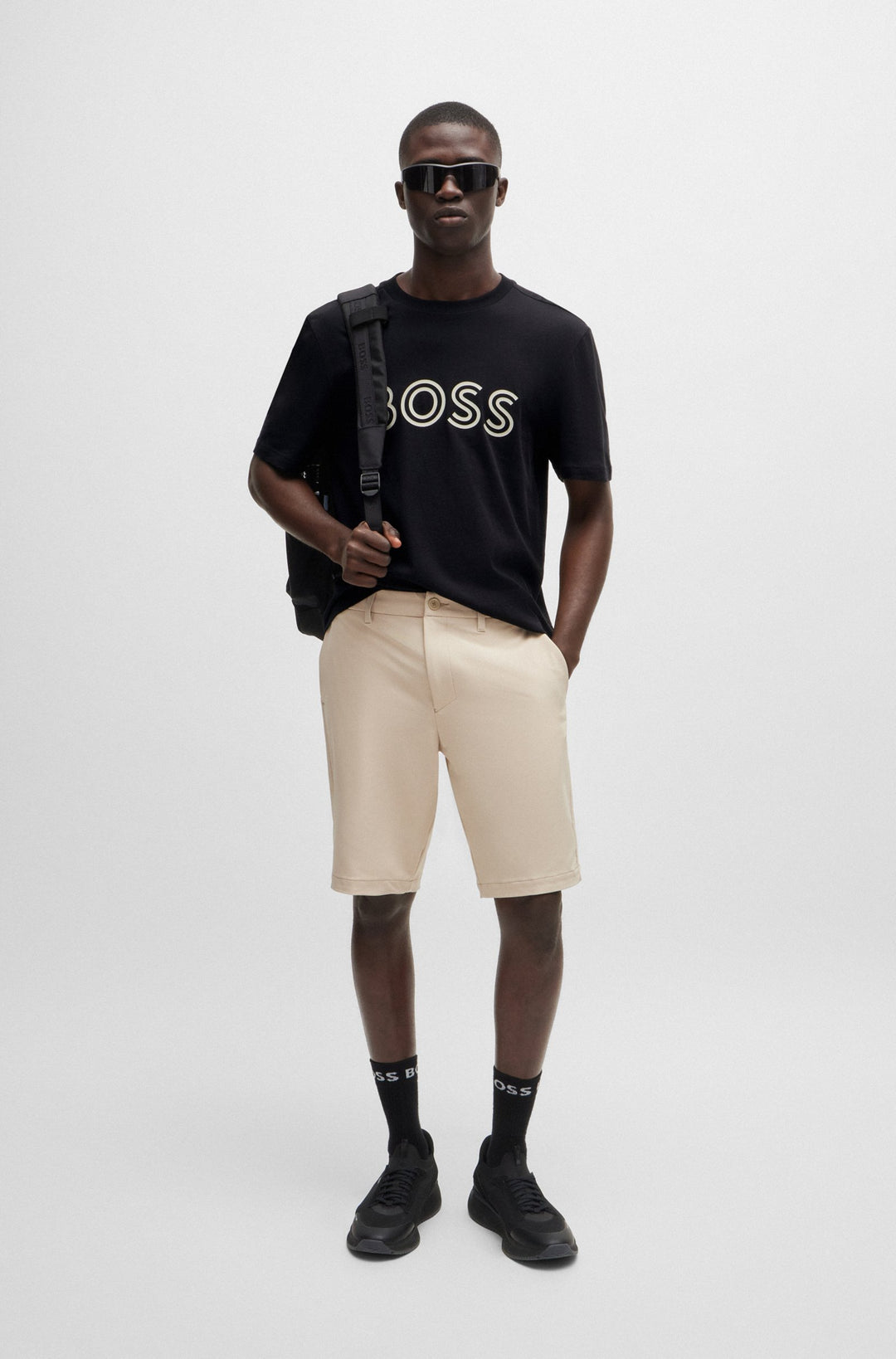 BOSS T-Shirts Regular Fit in Cotton - TEE 1 10247491 01-50519358- Concorde Fashion#color_black-001