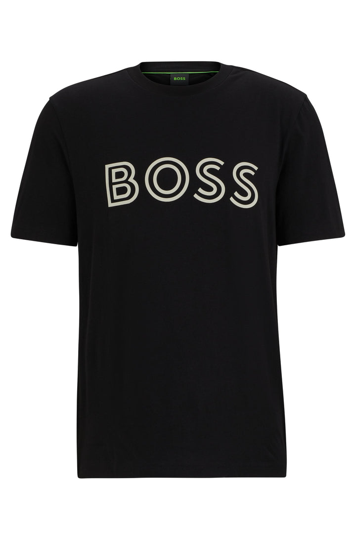 BOSS T-Shirts Regular Fit in Cotton - TEE 1 10247491 01-50519358- Concorde Fashion#color_black-001